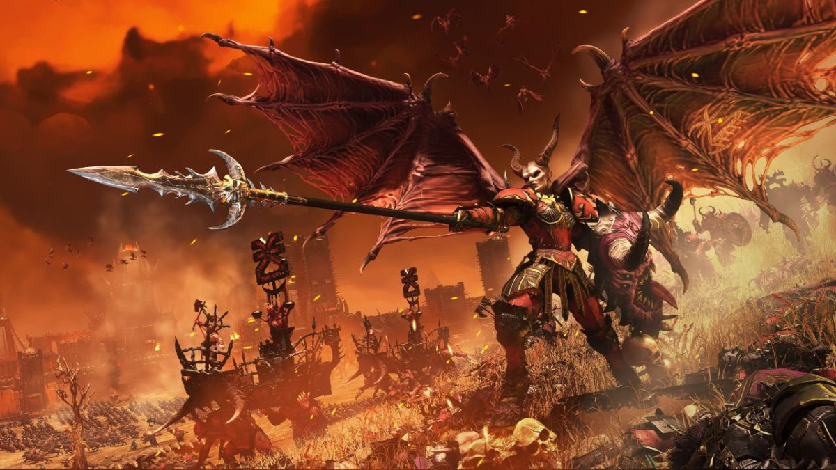 Valkia the Bloody in Warhammer III Champions of Chaos