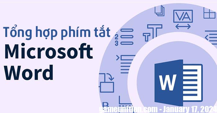 Summary of the most commonly used Microsoft Word shortcuts