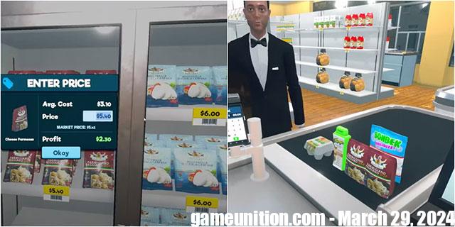 Supermarket Simulator lets you manage and develop a supermarket