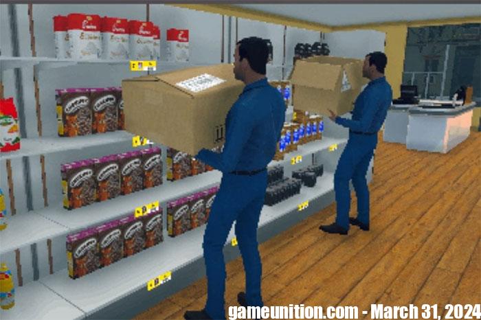 sua loi thuong gap voi nhan vien bo sung hang Supermarket Simulator 1