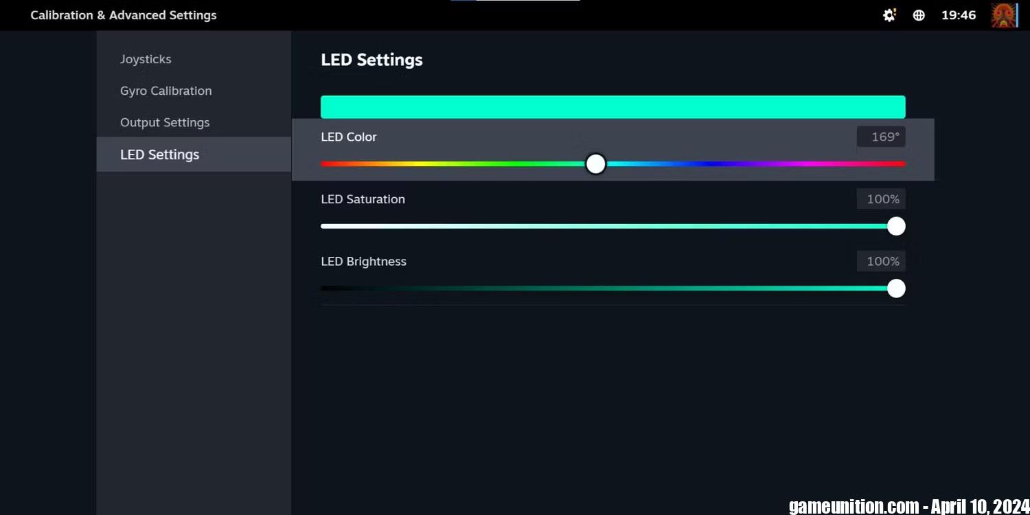 Menu Calibration and Advanced Settings 