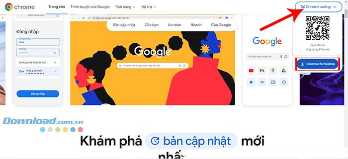 cai dat google chrome tren may tinh 1