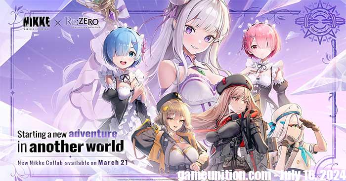 You will have a chance to receive Rem, Ram and Emilia in the NIKKE x Re:ZERO event