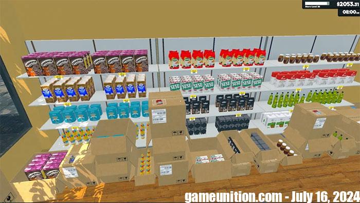 meo sap xep hang hoa trong Supermarket Simulator 1